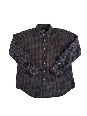 Ralph Lauren Black & Brown Check Button-Down Shirt